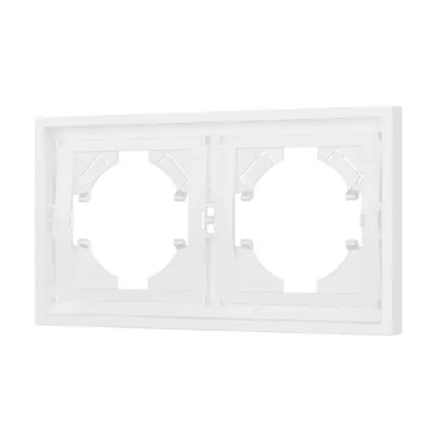 Рамка пластиковая FRM-TENDO-PL-2-WH (Arlight, Белый) 053839