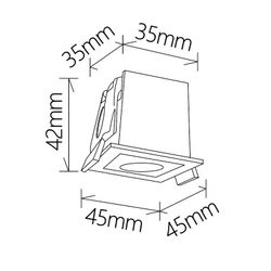 9127 Встраиваемый светильник BLAU