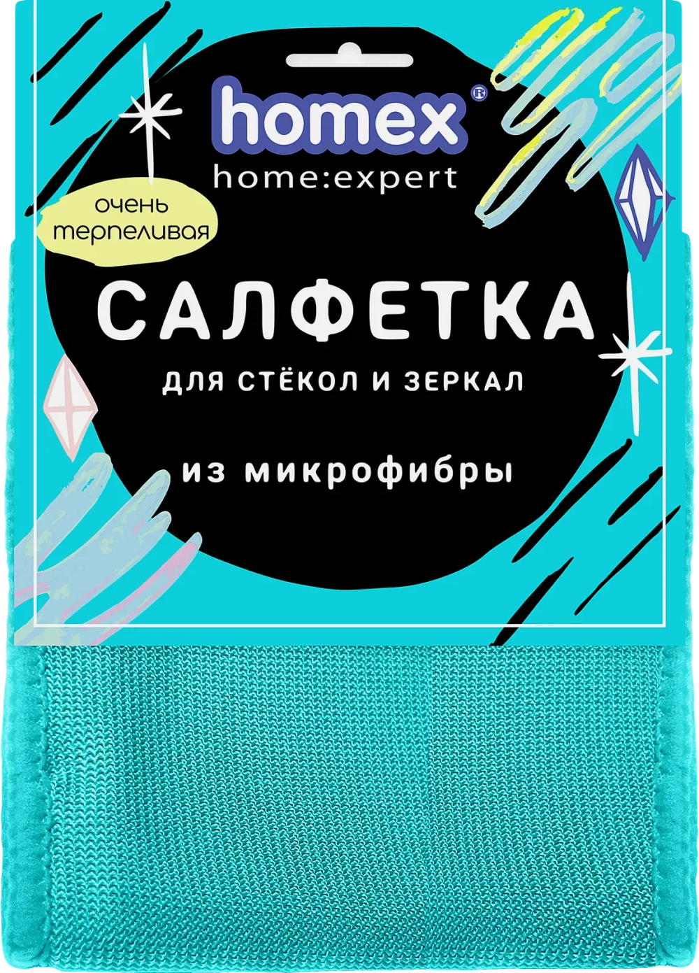 Салфетка Homex из микрофибры Очень Терпеливая в ассортименте