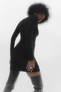 Платье mini с драпировками