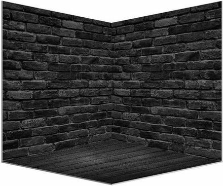 3D-Фотофон безбликовый из пластика ПВХ 5 мм. для предметной съемки Кирпич тёмный 48х48 см