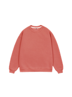 Свитшот оверсайз, с начесом (терракот)