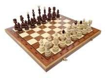 u119FШахматы "Индия-3" 50 см маркетри, Madon (деревянные, Польша)