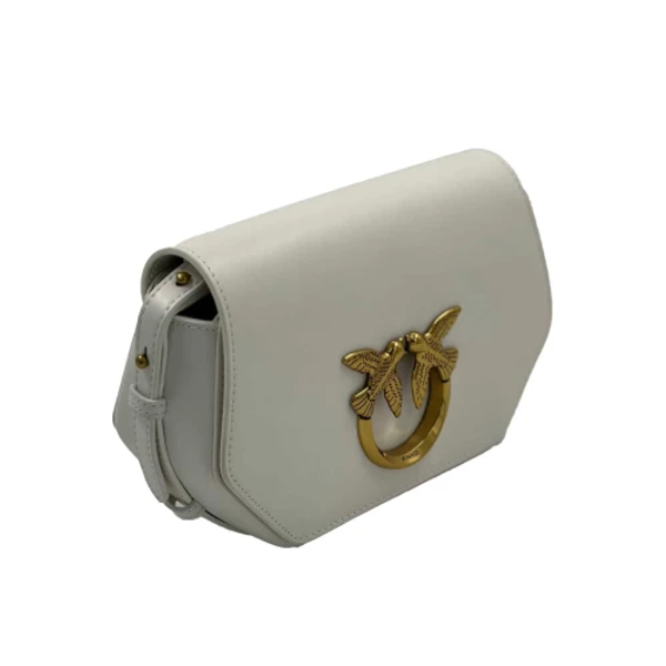 CLASSIC LOVE BAG CLICK EXAGON SIMPLY - white / antique gold