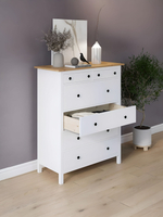 IKEA Комод HEMNES 2 ящика, 54*66*38, белый, КЫМОР (ХЕМНЕС ИКЕА)