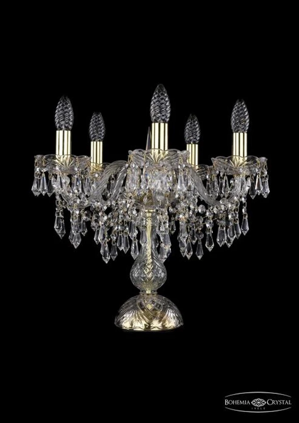 Декоративная настольная лампа Bohemia Ivele 1403L/5/141-39/G