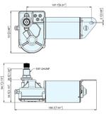 Электропривод стеклоочистителя ТМС-901, 24 В (10263459)