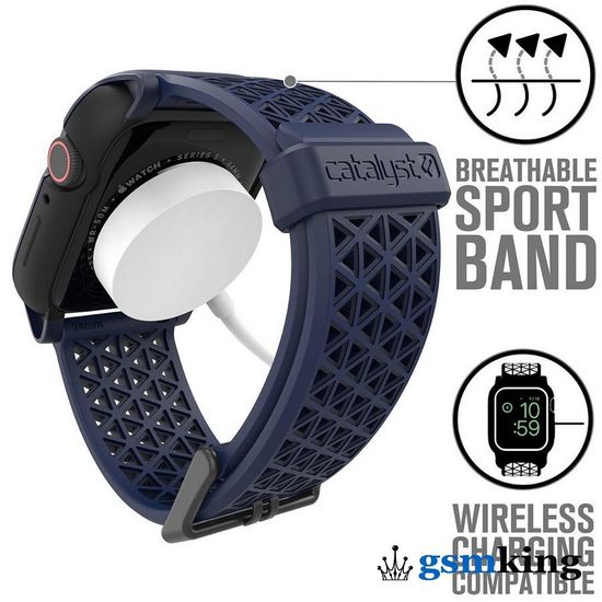 Catalyst Impact Protection Case for Apple Watch 44mm Series 6, 5, 4 & SE Midnight Blue (Синий)