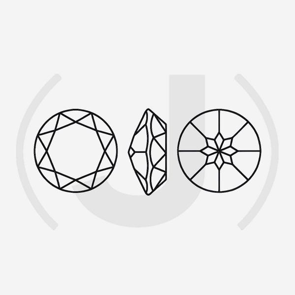 Кристалл Прямоугольник (Step Cut Fancy Stone) в цапах, оттенок "Розовый"/"Rose", 9*7мм, позолота