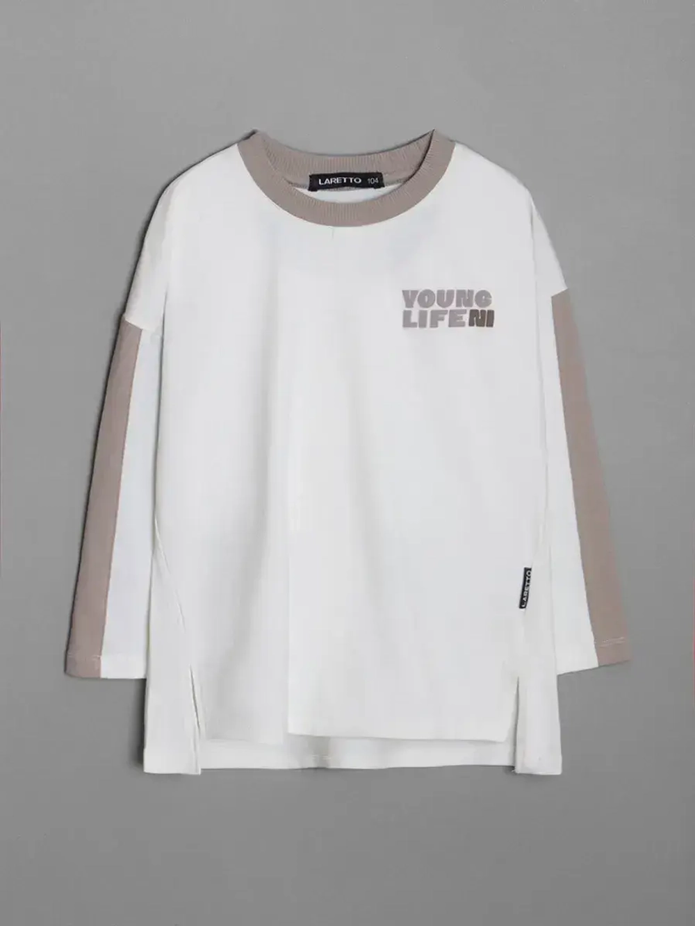 Лонгслив для девочки оверсайз