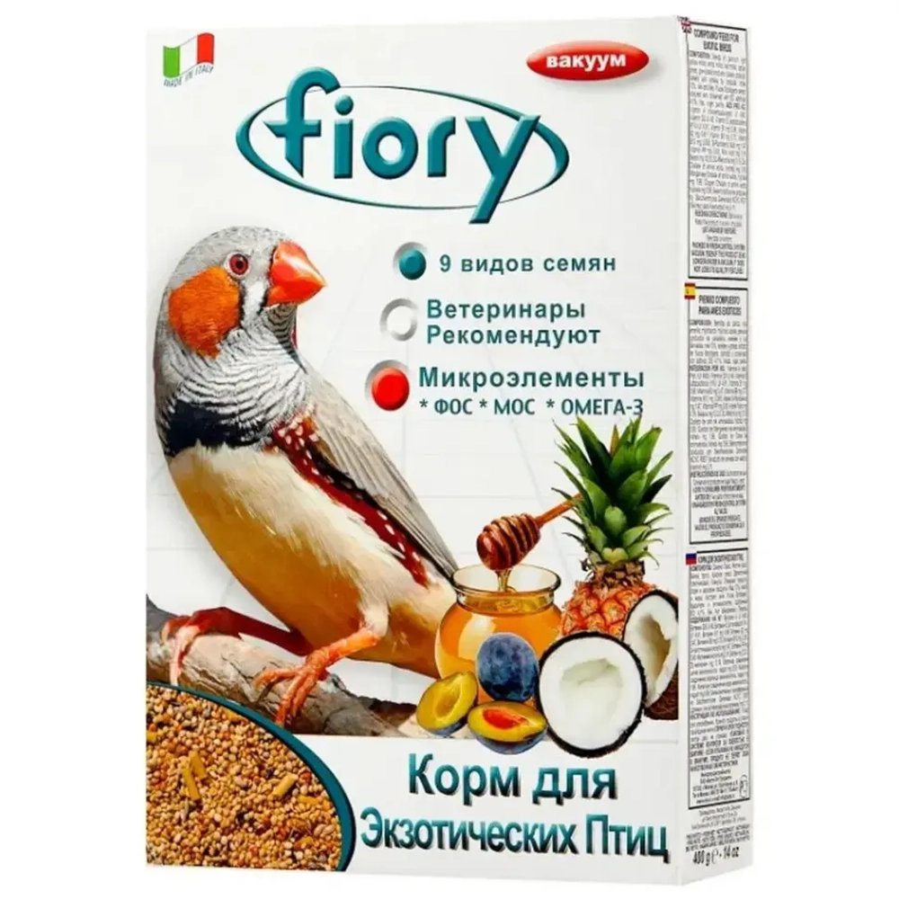 Fiory корм для экзотических птиц esotici - 400 г