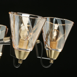 Люстра потолочная Гамбург, 5 ламп Е14, 200 Вт, 10 м2, черная