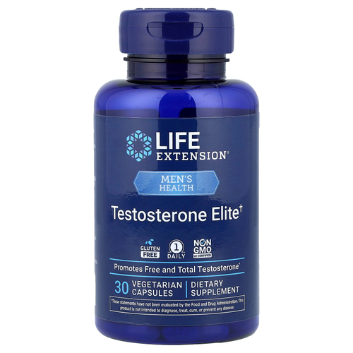 Life Extension, Testosterone Elite, 30 вегетарианских капсул