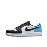 Кроссовки Air Jordan 1 Low Black Blue Toe