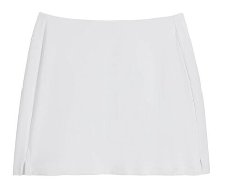 Детская теннисная юбка Wilson Kids Team Flat Front - bright white