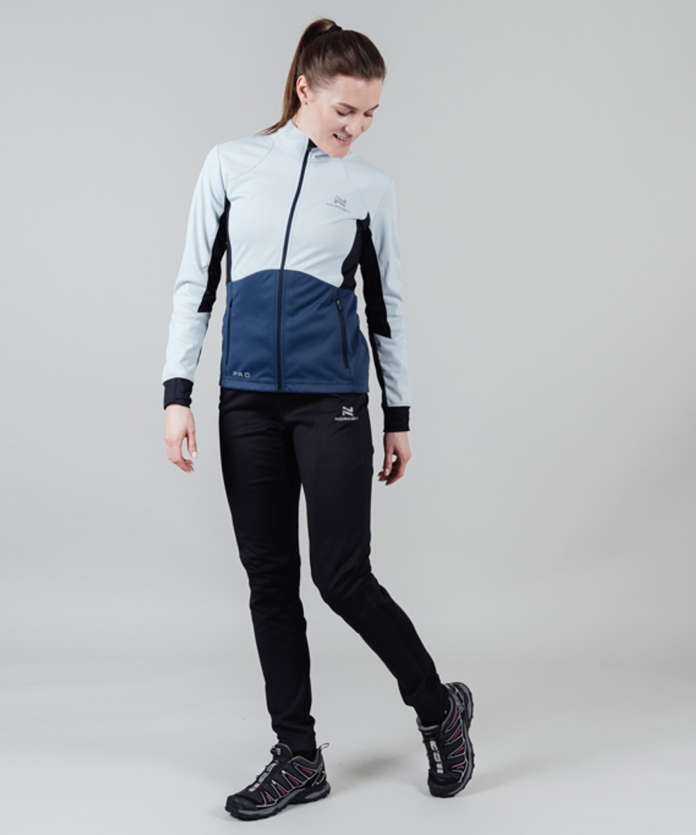 Куртка NORDSKI PRO Pearl Blue/Blue, тренировочная, женская