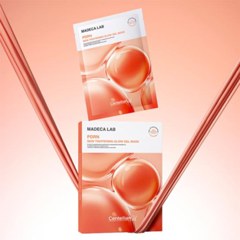 Centellian24 Маска гелевая с эффектом лифтинга - Madeca Lab PDRN skin tightening glow gel mask, 22мл
