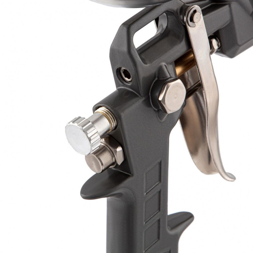 Краскораспылитель пневматический с верхним бачком V 0.6 л, сопло D 1.2, 1.5 и 1.8 мм Matrix, 57314