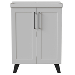 Тумба д/ванной "РИФ-60" 2 створки  белый под рак."Fest- 60"  мебельный (Sanita Luxe)(ПВХ)