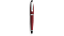 Перьевая ручка Waterman "Expert Dark Red Lacquer CT Black", перо: M, цвет чернил: blue.