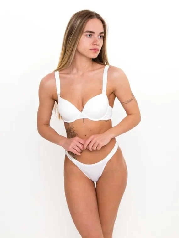 Комплект женский (топ/трусы), цвет белый МИКС, размер 85В