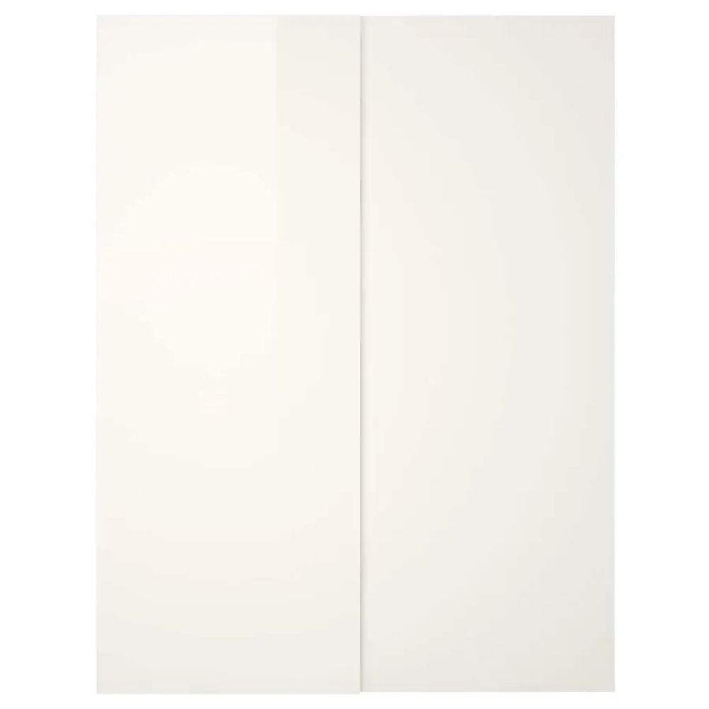Пара рам раздвижных дверей - HASVIK IKEA/ ХАСВИК ИКЕА, 150х236 см, белый глянец