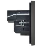 FORTE&PIANO Розетка 1-местная с заземлением с защитными шторками винтовое крепление 16А USB A+A 3,1А FP345 серый IEK