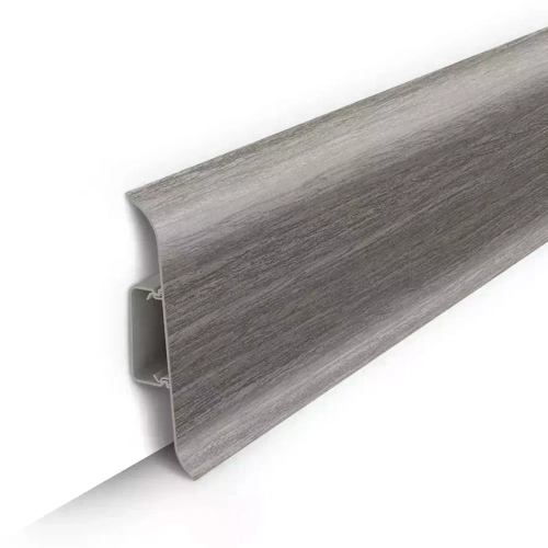 Плинтус ПВХ Идеал Классик 296 Орех серый 2200х85х22 мм