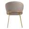 Стул Lime, серо-бежевый микровелюр с золотыми ножками