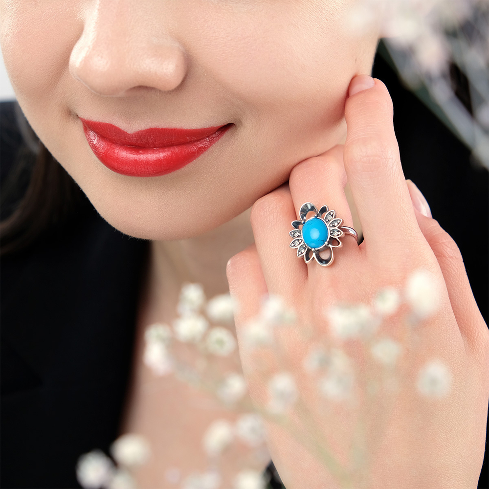 "Минто" кольцо из коллекции "Самоцветы"