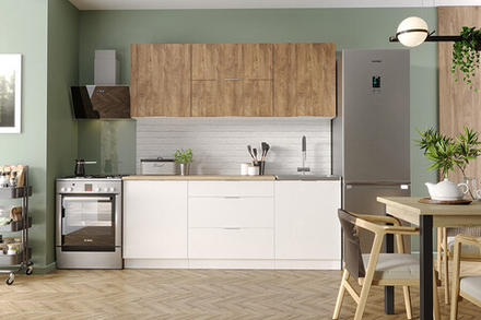 Кухонный гарнитур «Асти Вайт УНИ»