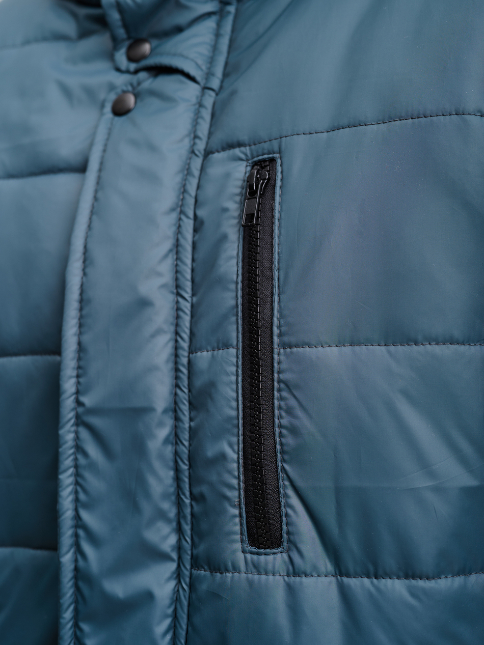 Куртка мужская зимняя на флисе "Игл" серый