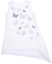 Пляжное платье-туника с бабочками Daga
