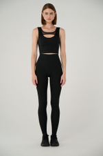 Леггинсы завышенные с мягким поясом