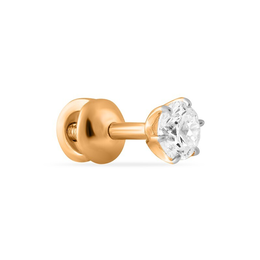 Серьга из золота 585 пробы