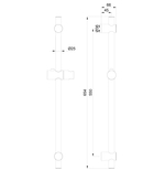 Душевая штанга WONZON & WOGHAND, Черный матовый (WW-SL04-MB)