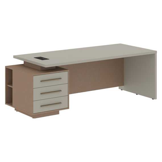 Стол руководителя с тумбой VCT 2290(L)  2200х900х750 VELION