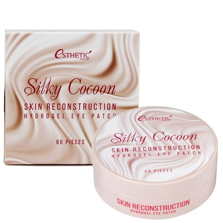 [ESTHETIC HOUSE] ГИДРОГЕЛЕВЫЕ ПАТЧИ ДЛЯ ГЛАЗ ШЕЛК SILKY COCOON HYDROGEL EYE PATCH, 60 ШТ