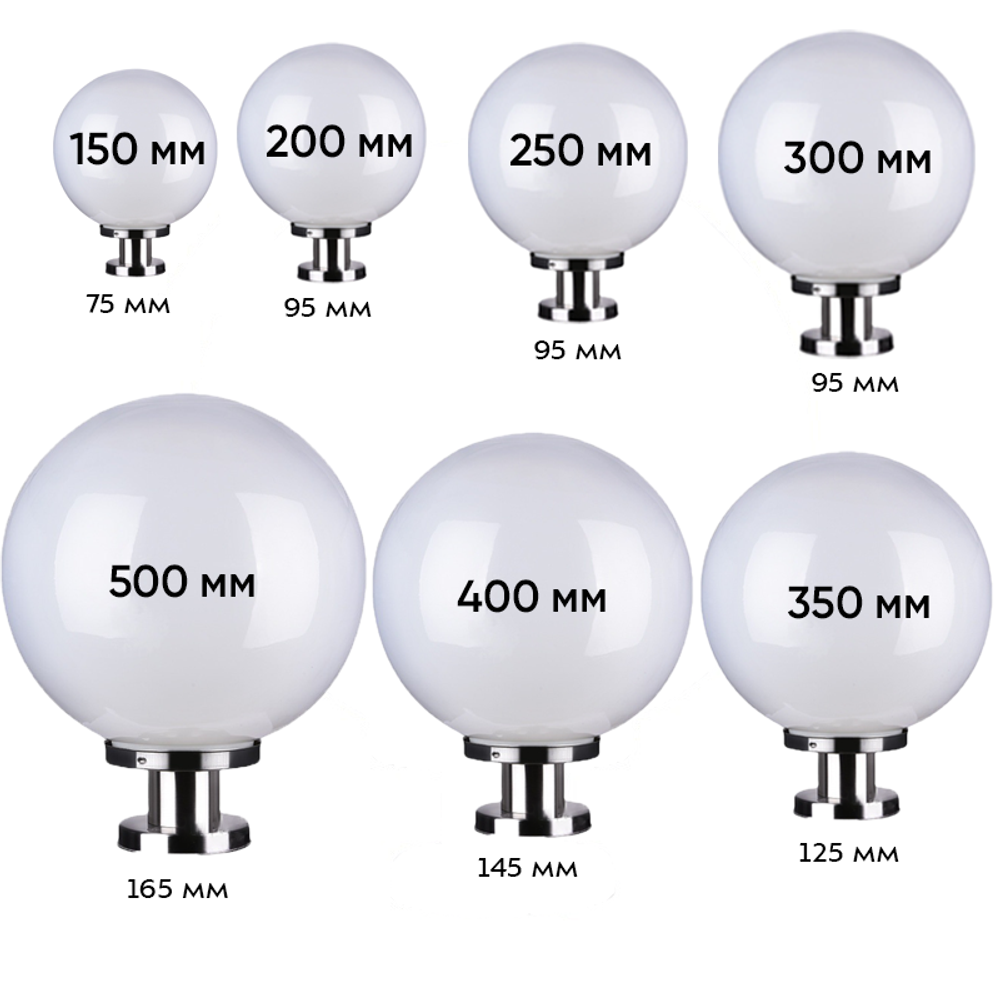 Светильники парковые уличные 30вт 300мм