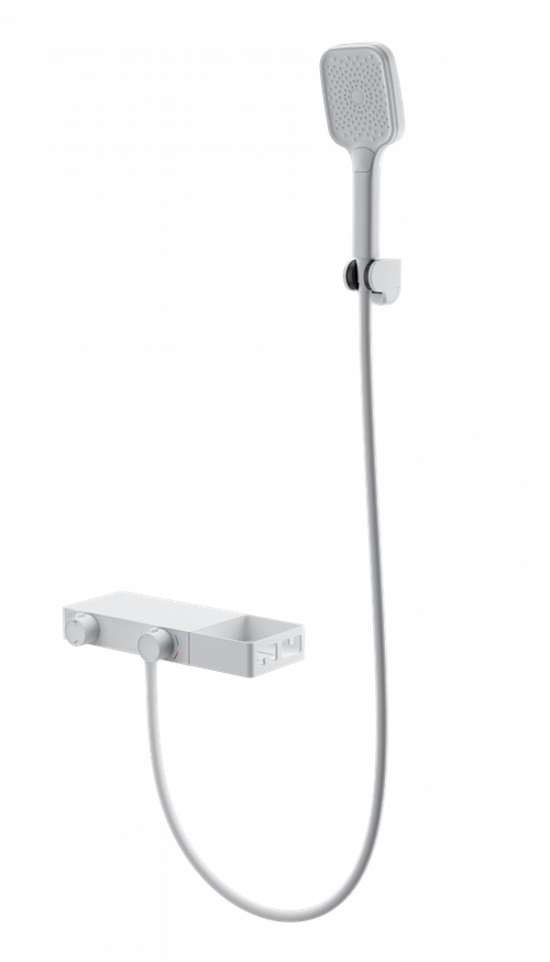 Смеситель для ванны с душем WONZON & WOGHAND Shelf, Белый матовый (WW-B2551-MW)