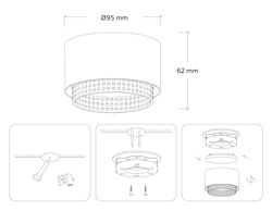 Ambrella Накладной точечный светильник GX53 Techno family TN71275