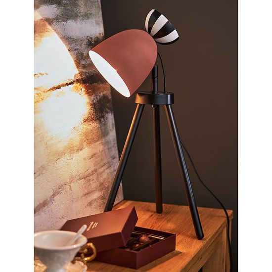 Светильник настольный anniken, D20х58 см, терракотовый