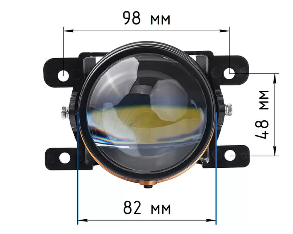 Билед ПТФ модули Aozoom ALPF-03 (M3) 3.0 дюйма, универсальное крепление, 5500K (комплект, 2шт)