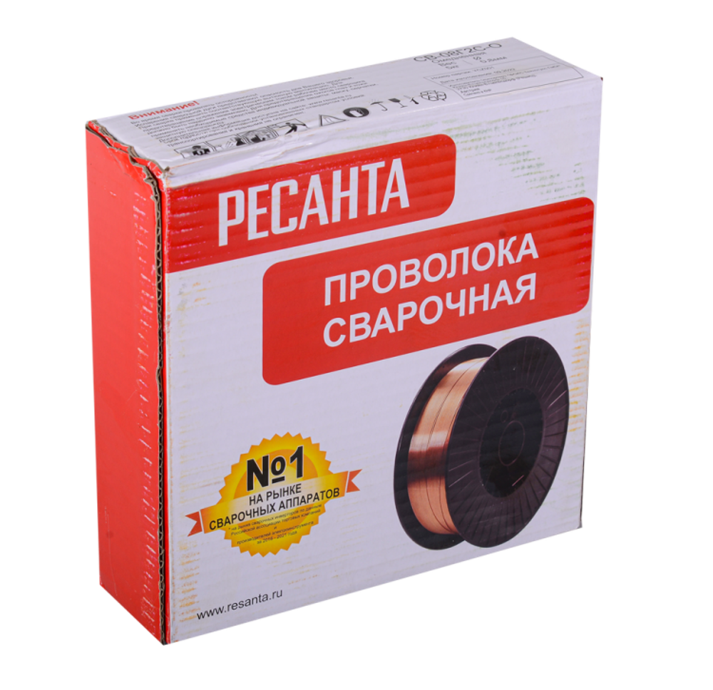 Сварочная проволока Ресанта СВ-08Г2С-O, Ф0,8 мм Катушка 5кг
