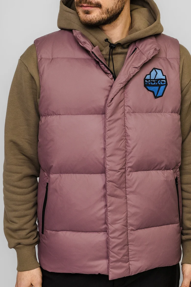 Жилет "НОХО" утеплённый, унисекс, цвет "Лиловая дымка"