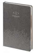 Ежедневник недатированный, серый c нанесением Logo Parker