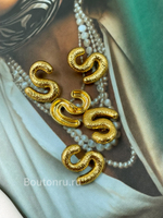 Пуговицы золотистые "S" Скиапар.