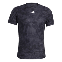 Мужское теннисное поло adidas Paris Freelift T-Shirt Men - Dark Grey, Black