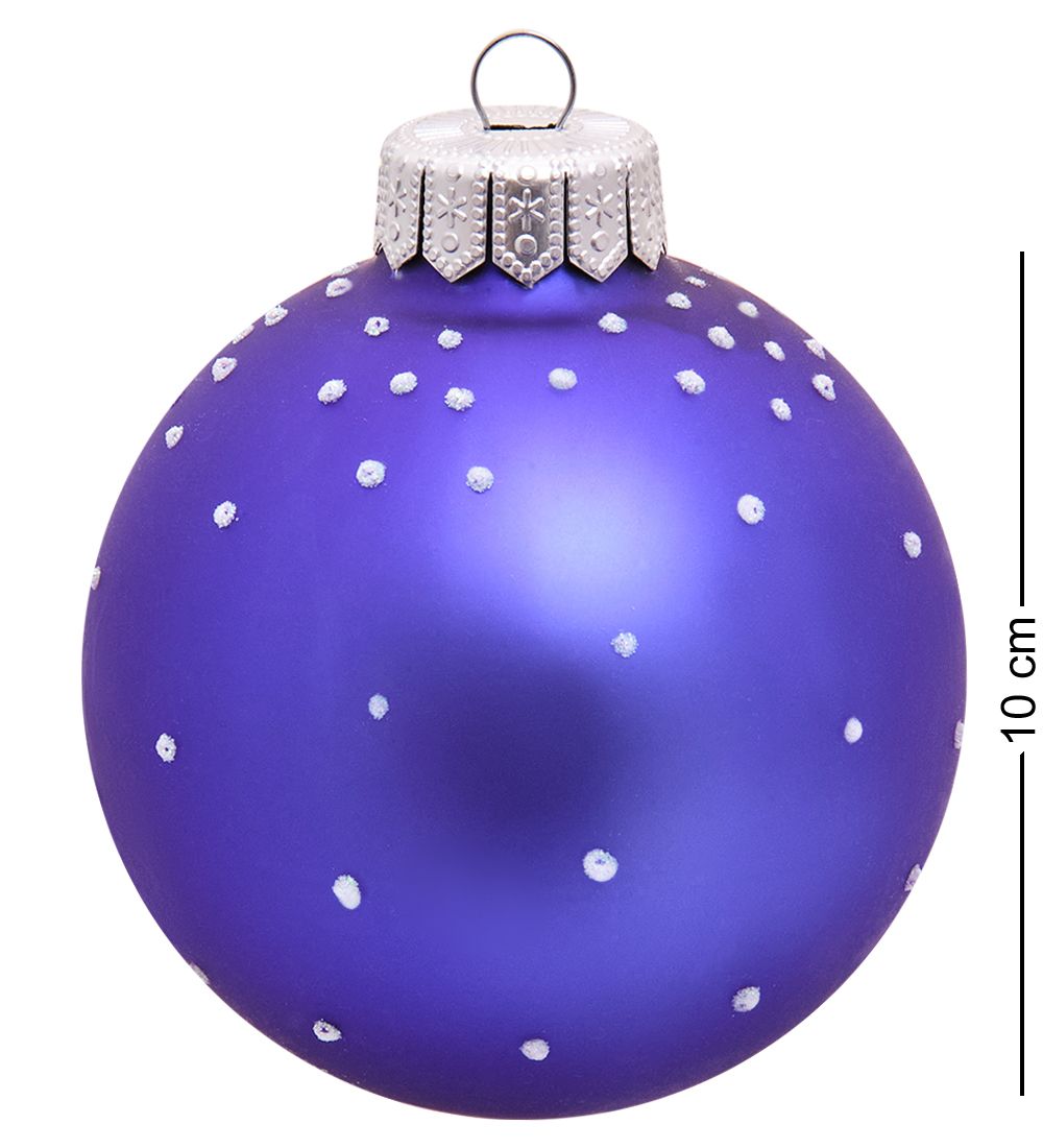 Элита НФШ-1542 Ел.украшение Шар «Снеговик с девочкой» 100 мм