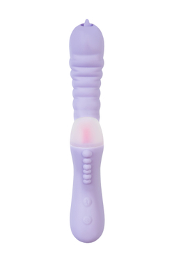 Вибратор с функцией Up&Down JOS SPINNY, силикон, фиолетовый, 23 см